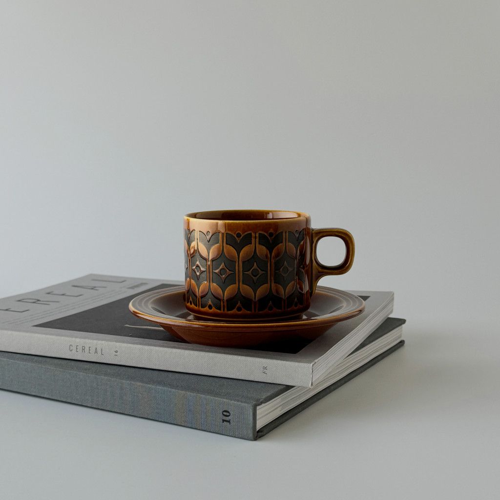HEIRLOOM エアルーム カップ&ソーサー Autumn brown