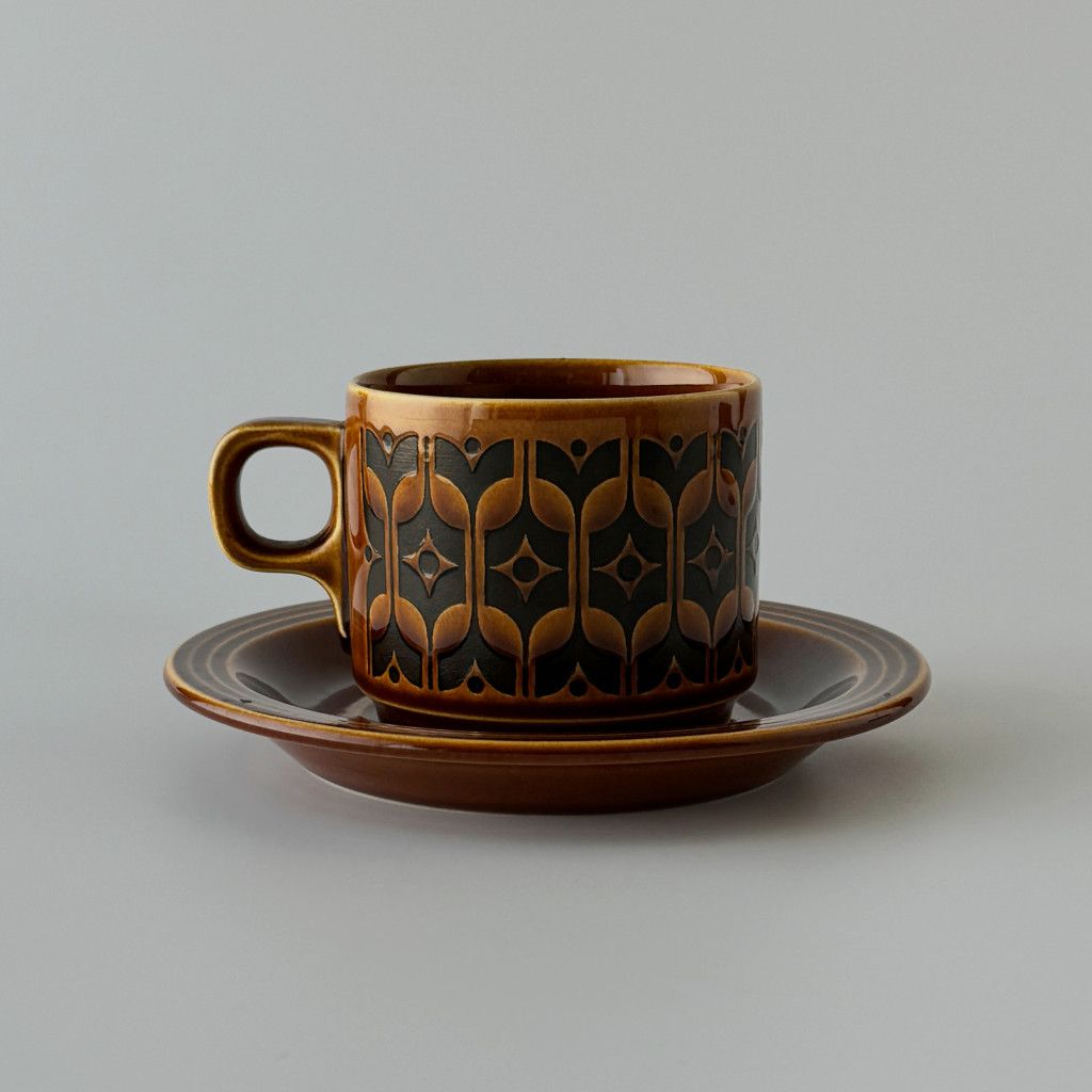 HEIRLOOM エアルーム カップ&ソーサー Autumn brown