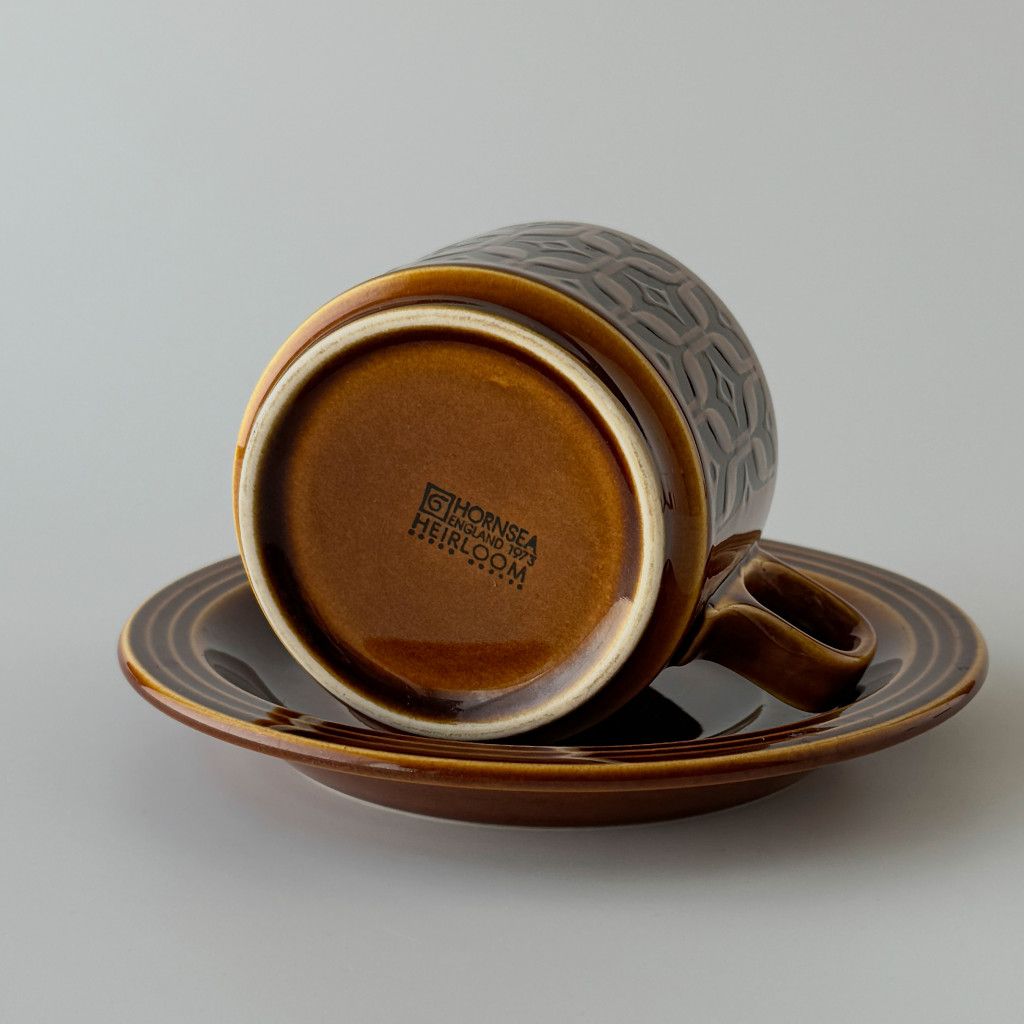 HEIRLOOM エアルーム カップ&ソーサー Autumn brown