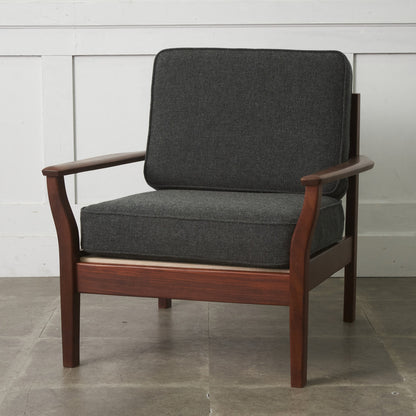 イギリスヴィンテージ アームチェア / 張替済