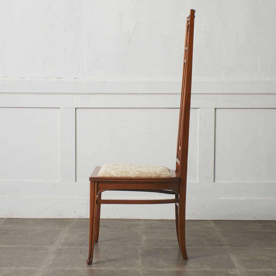 アールヌーボー ハイバックチェア / 張替済