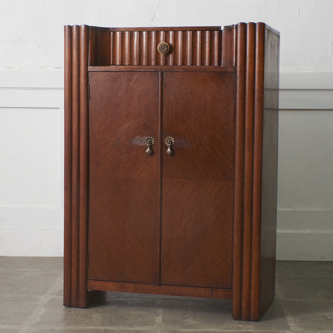 英国アンティーク アールデコ様式キャビネット