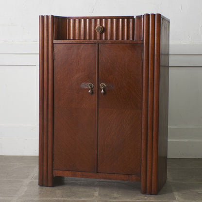 英国アンティーク アールデコ様式キャビネット