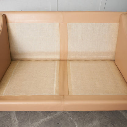 ETON 本革張り 2人掛けソファ