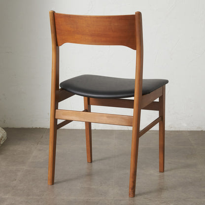 英国ヴィンテージ ダイニングチェア / 張替済