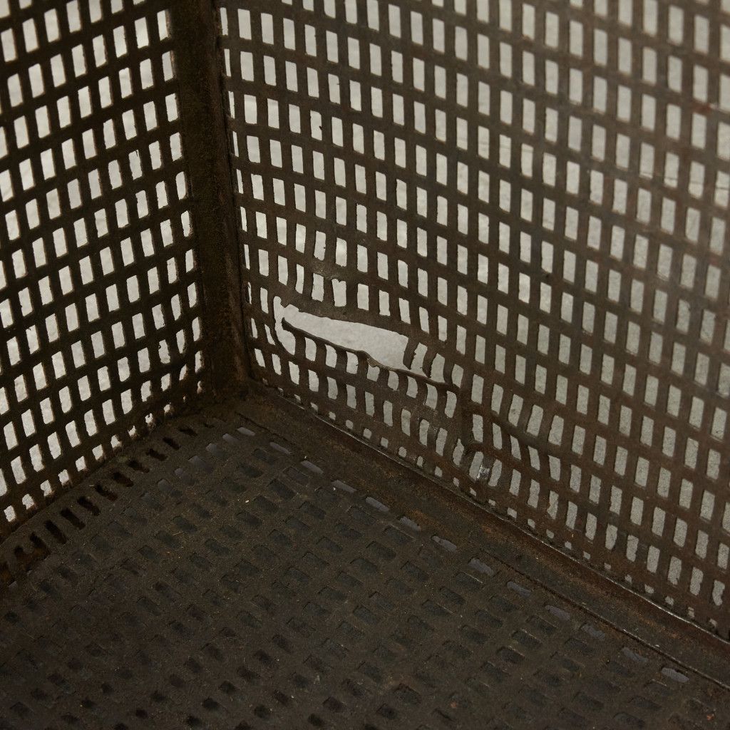 ヴィンテージ メタル メッシュバスケット