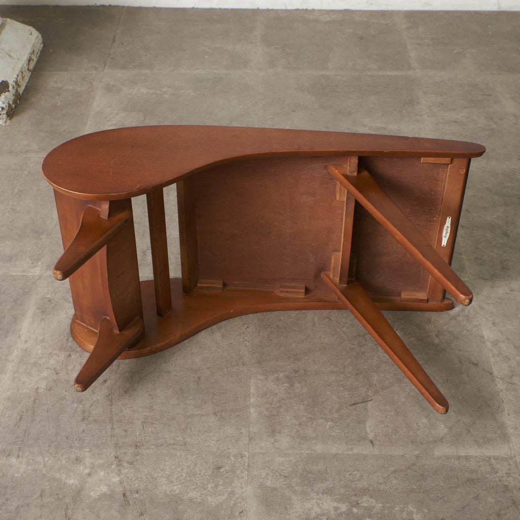 ヴィンテージ サイドテーブル / マガジンラック付き