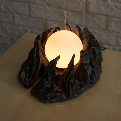 照明付き 彫刻作品