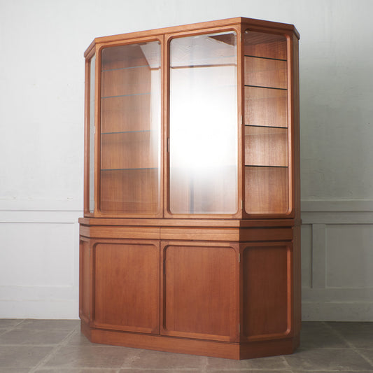 maxim チーク材 ガラスキャビネット