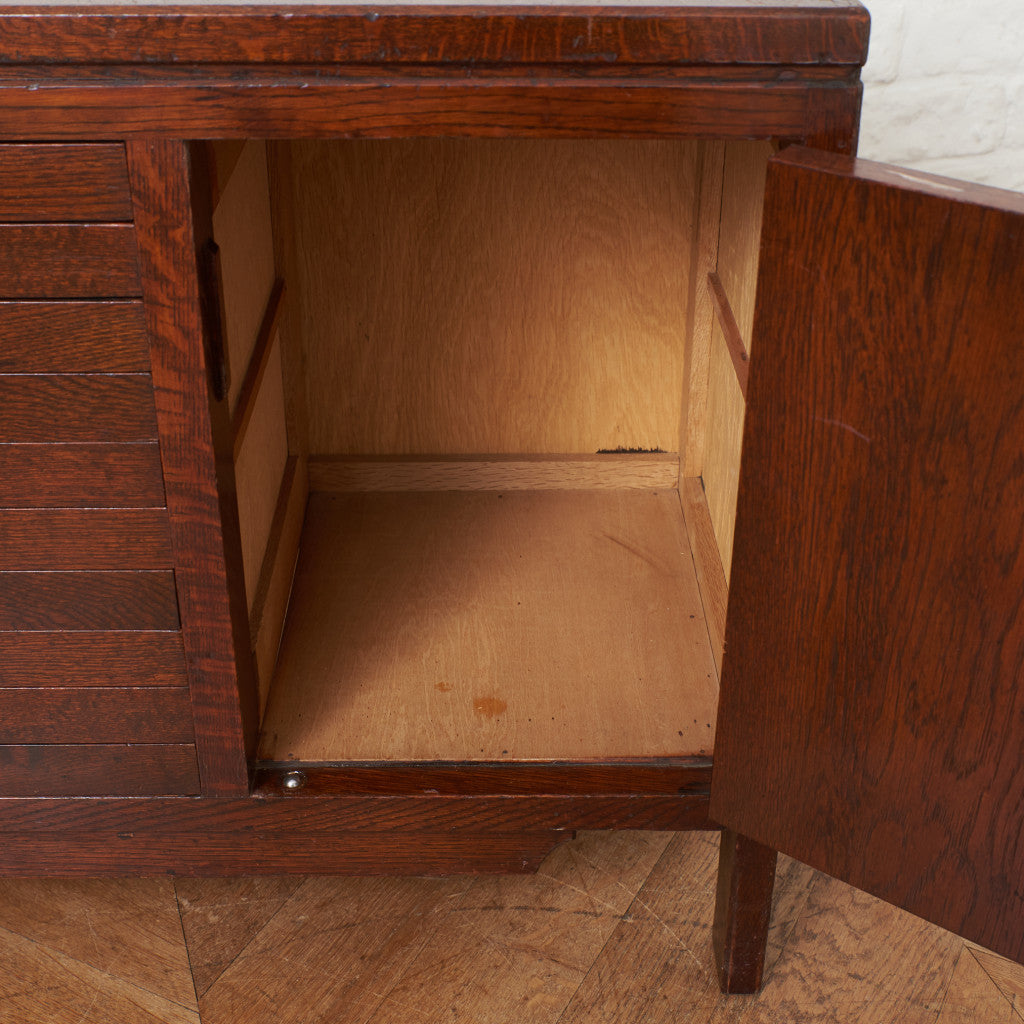 ジャパンヴィンテージ 古い木製 サイドボード