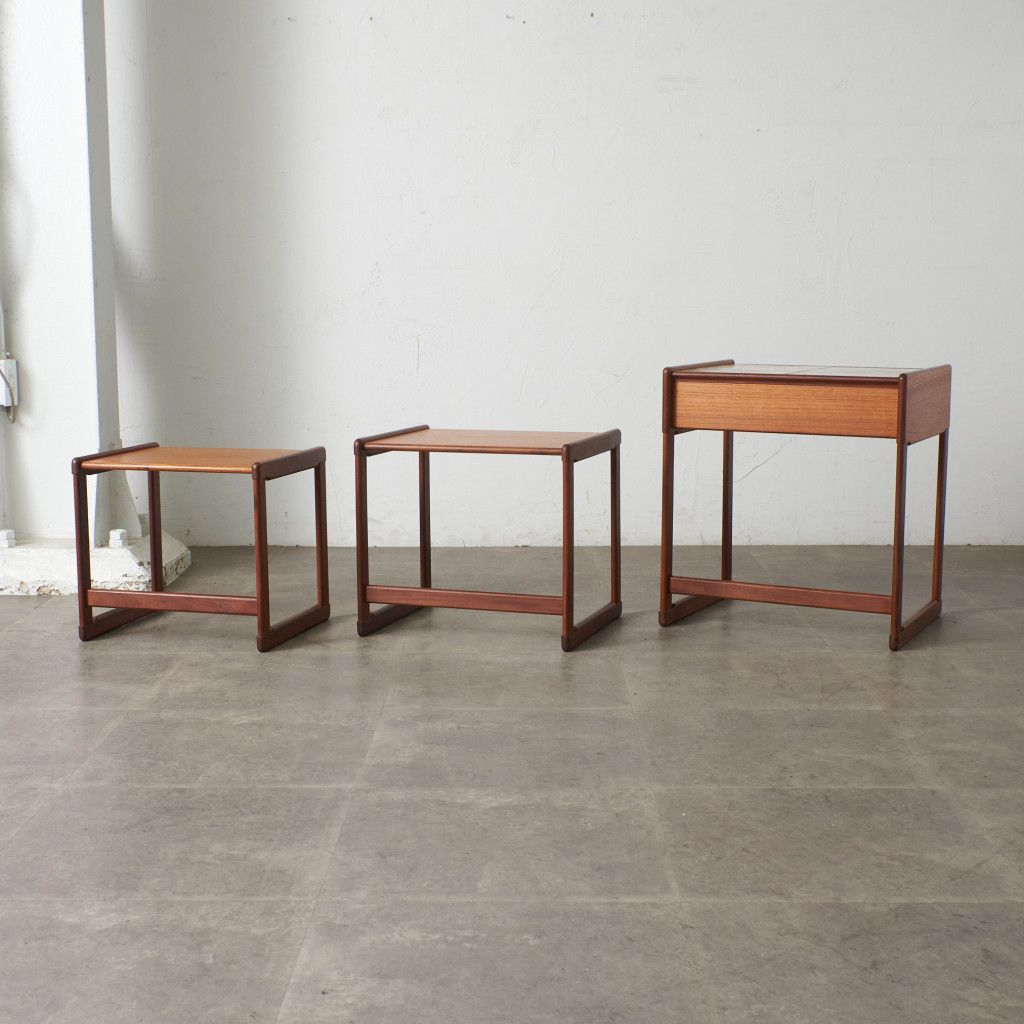 タイルトップ ドロワーネストテーブル (3566D)