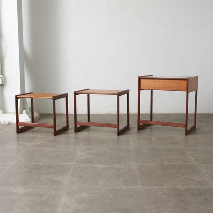 タイルトップ ドロワーネストテーブル (3566D)