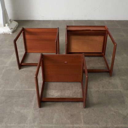 タイルトップ ドロワーネストテーブル (3566D)