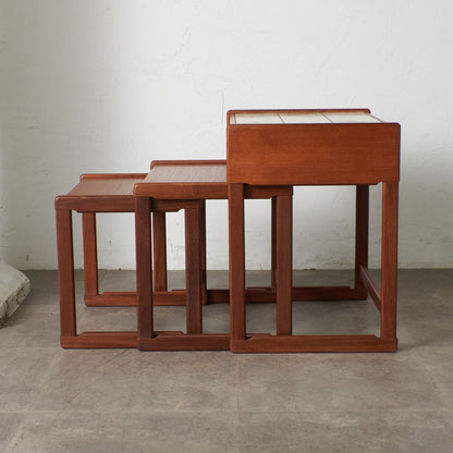 タイルトップ ドロワーネストテーブル (3566D)