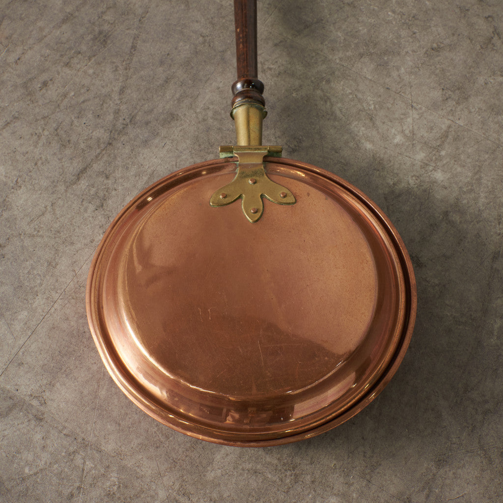 英国アンティーク 銅製 ベッドウォーミングパン