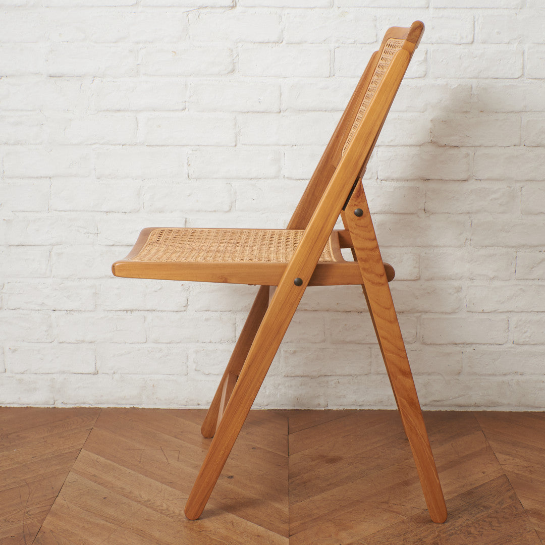 ラタン編み フォールディングチェア