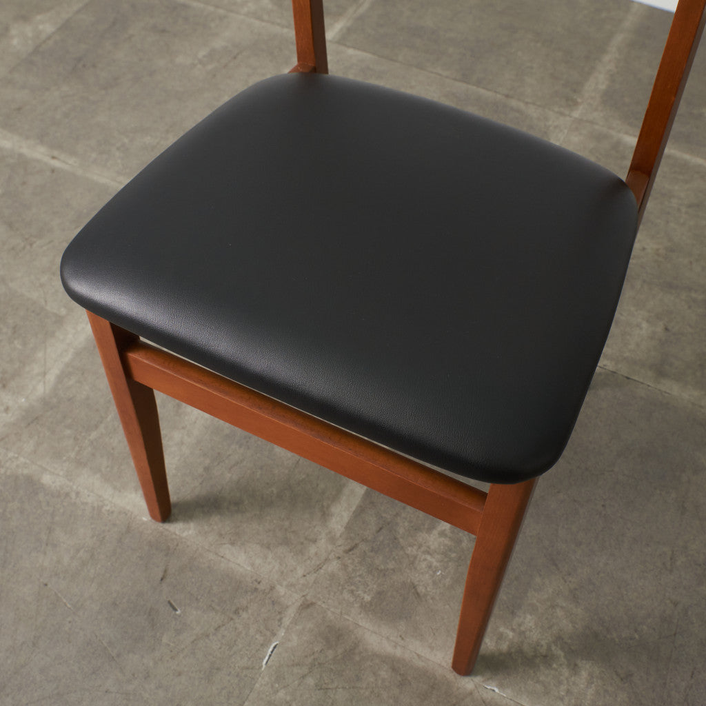 英国ヴィンテージ ダイニングチェア / 張替済