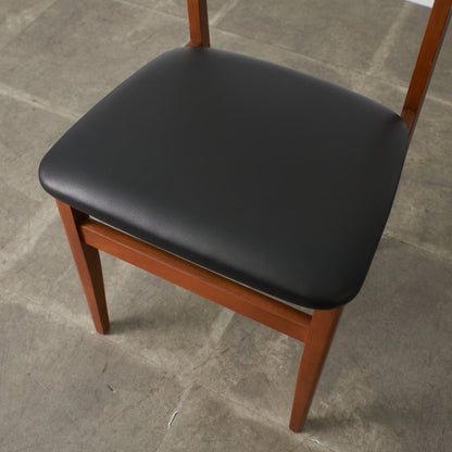 英国ヴィンテージ ダイニングチェア / 張替済