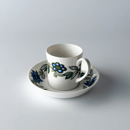ART NOUVEAU アールヌーボー ブルー カップ＆ソーサー