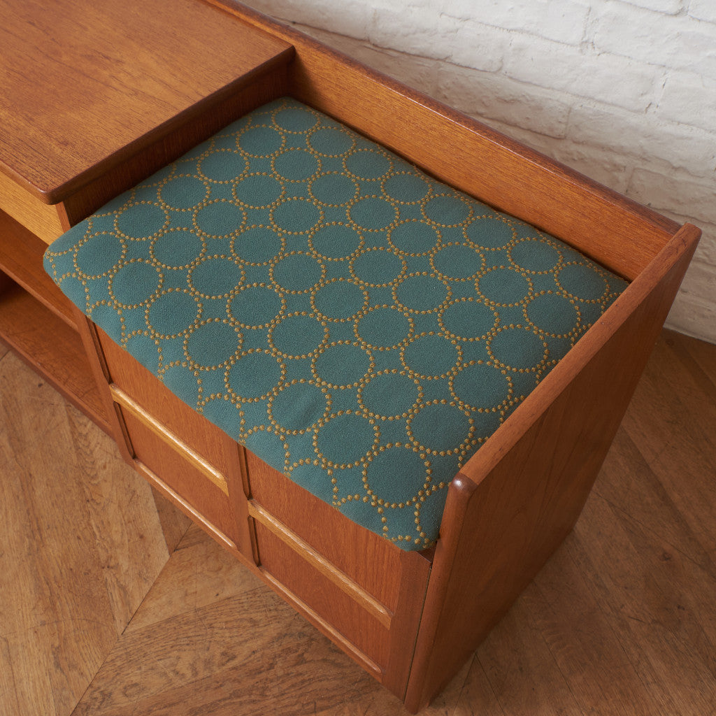 ヴィンテージ テレフォンベンチ / 張替済