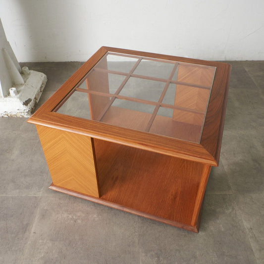 Chevron ガラス天板 コーヒーテーブル