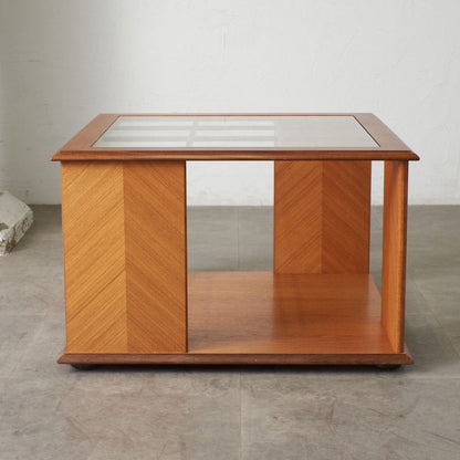 Chevron ガラス天板 コーヒーテーブル