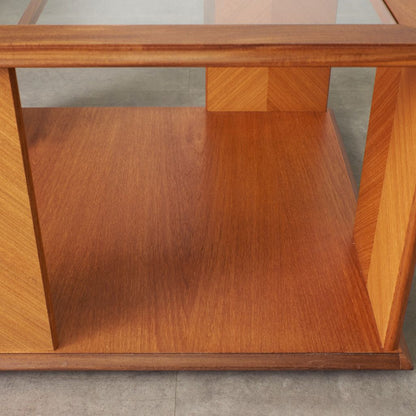 Chevron ガラス天板 コーヒーテーブル