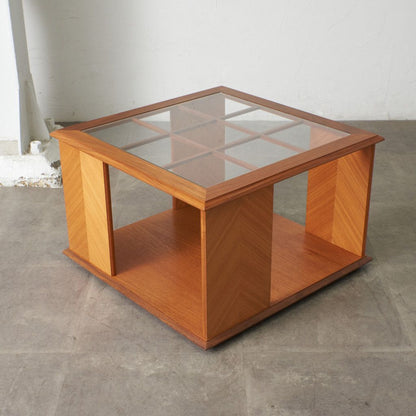 Chevron ガラス天板 コーヒーテーブル