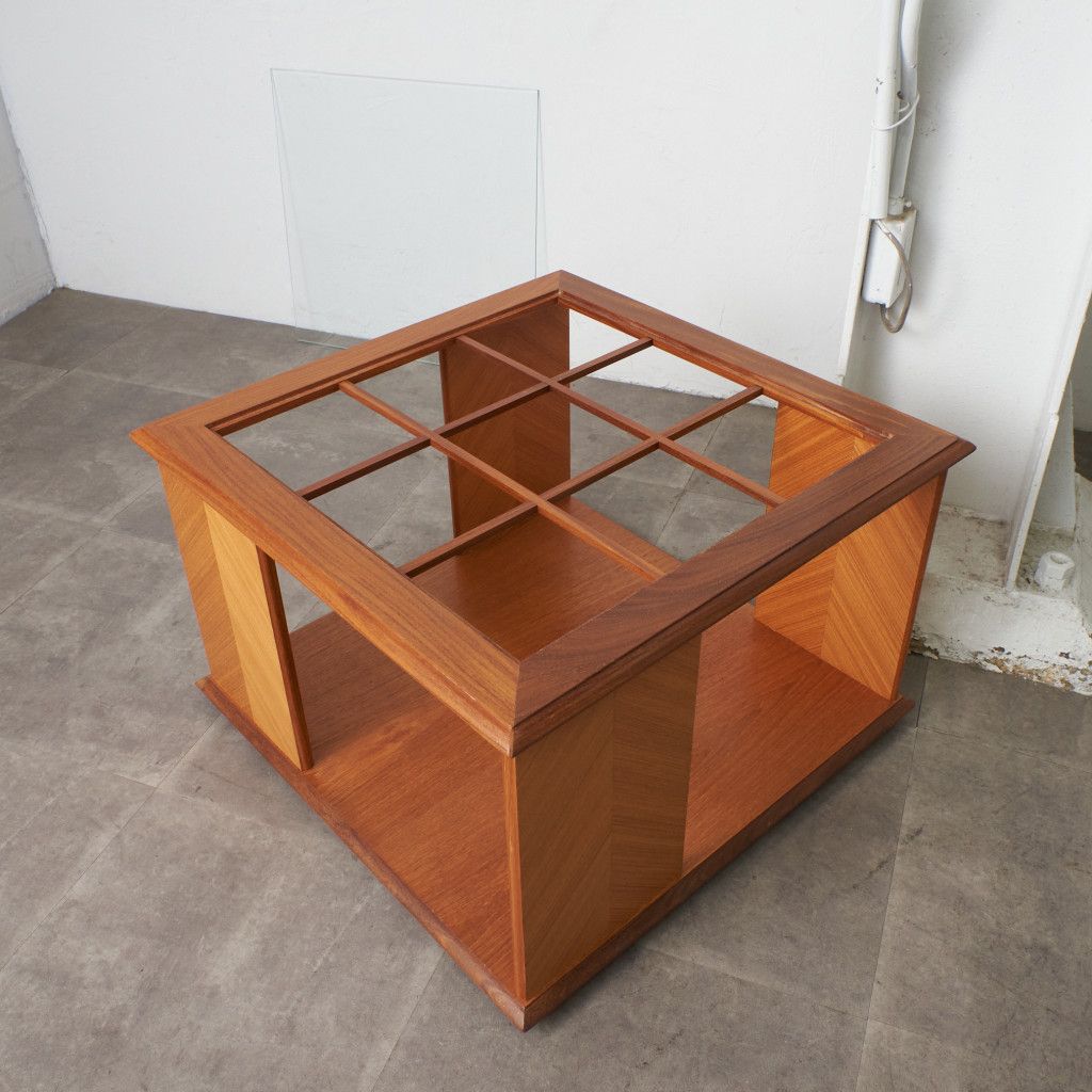 Chevron ガラス天板 コーヒーテーブル