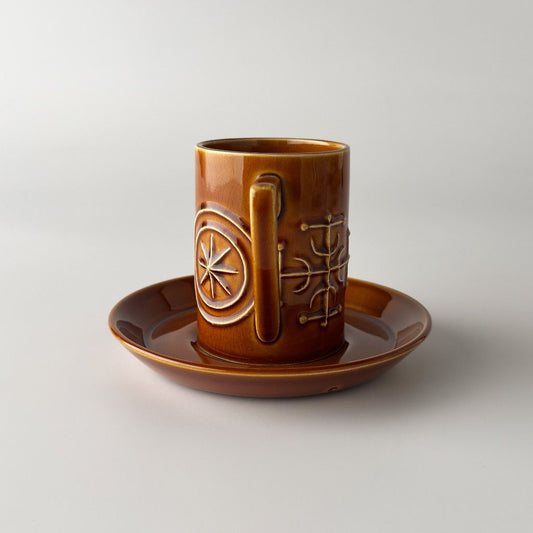 Totem トーテム カップ＆ソーサー ディープブラウン