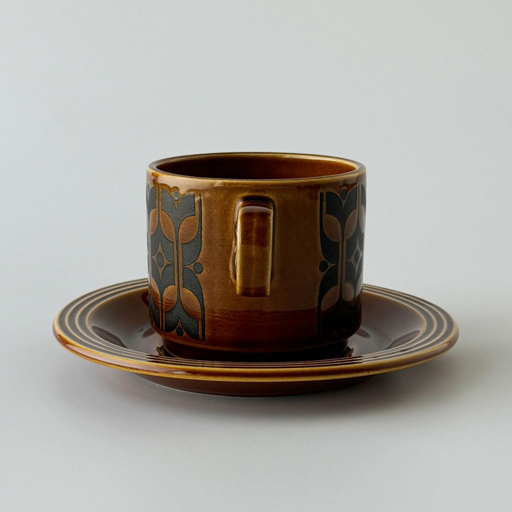 HEIRLOOM エアルーム カップ&ソーサー Autumn brown