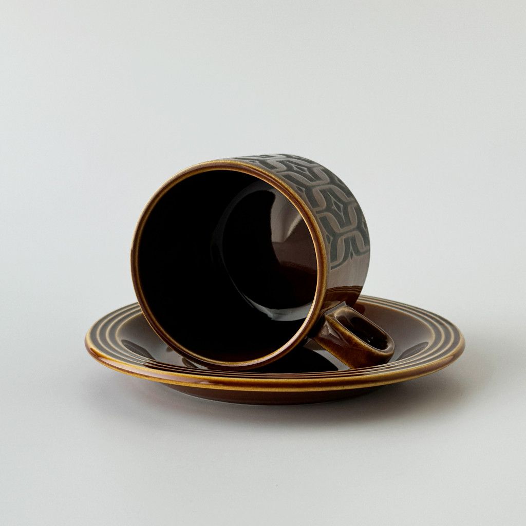 HEIRLOOM エアルーム カップ&ソーサー Autumn brown