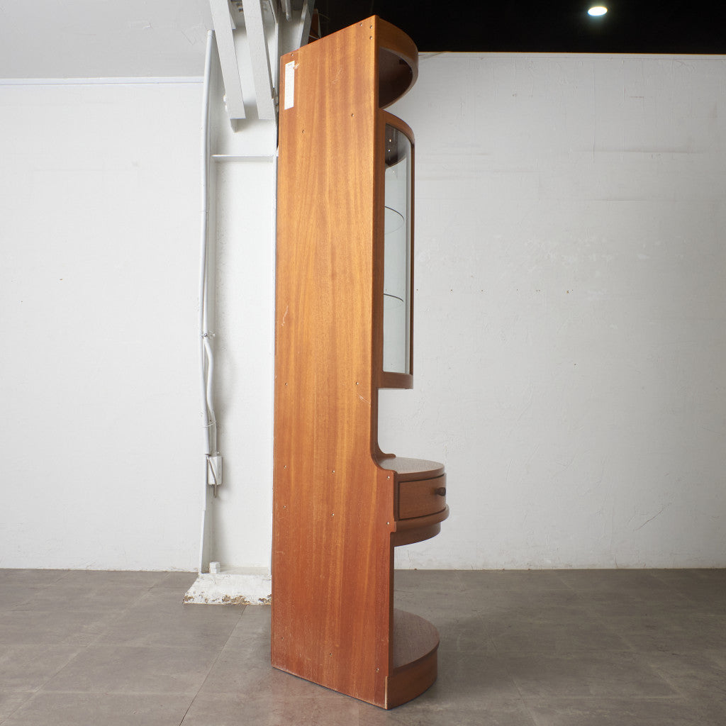 十字扉 ヴィンテージ トールコーナーキャビネット