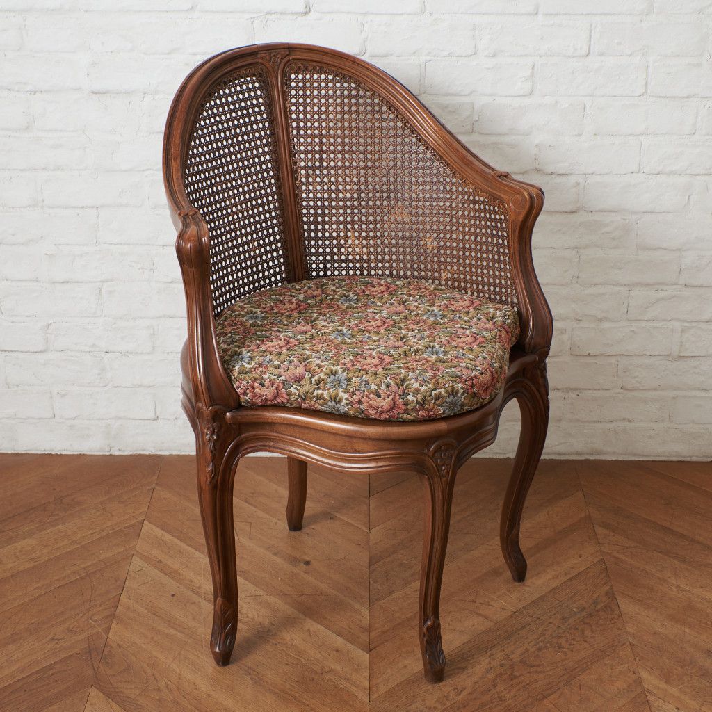 西洋クラシック 籐張り アームチェア