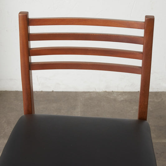 英国ヴィンテージ ラダーバック ダイニングチェア / 張替済