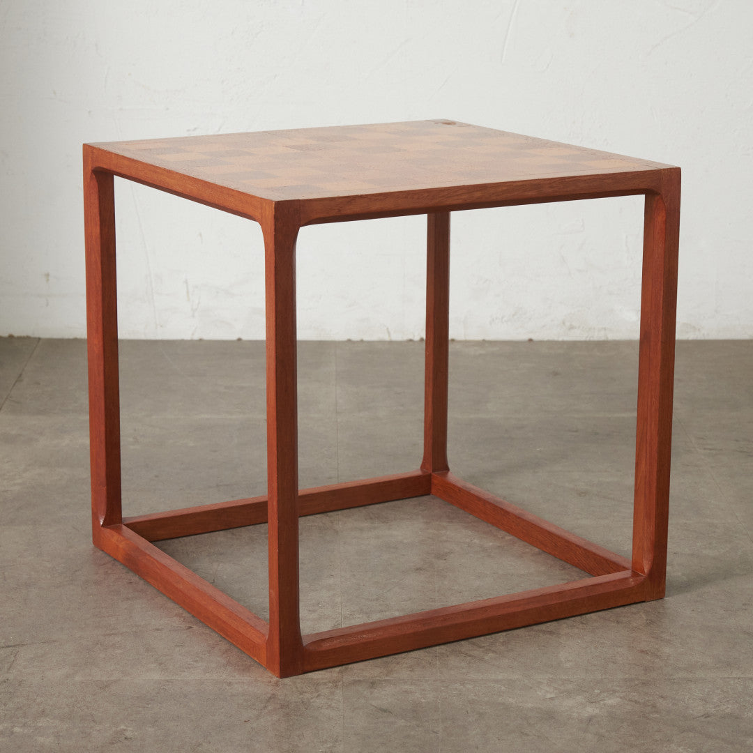 英国ヴィンテージ チェス駒付き チェスサイドテーブル