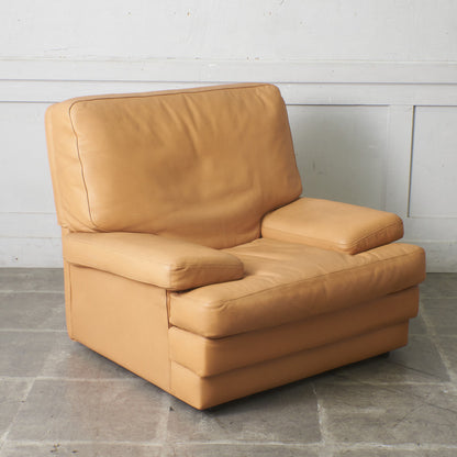 本革張り 1人掛けソファ