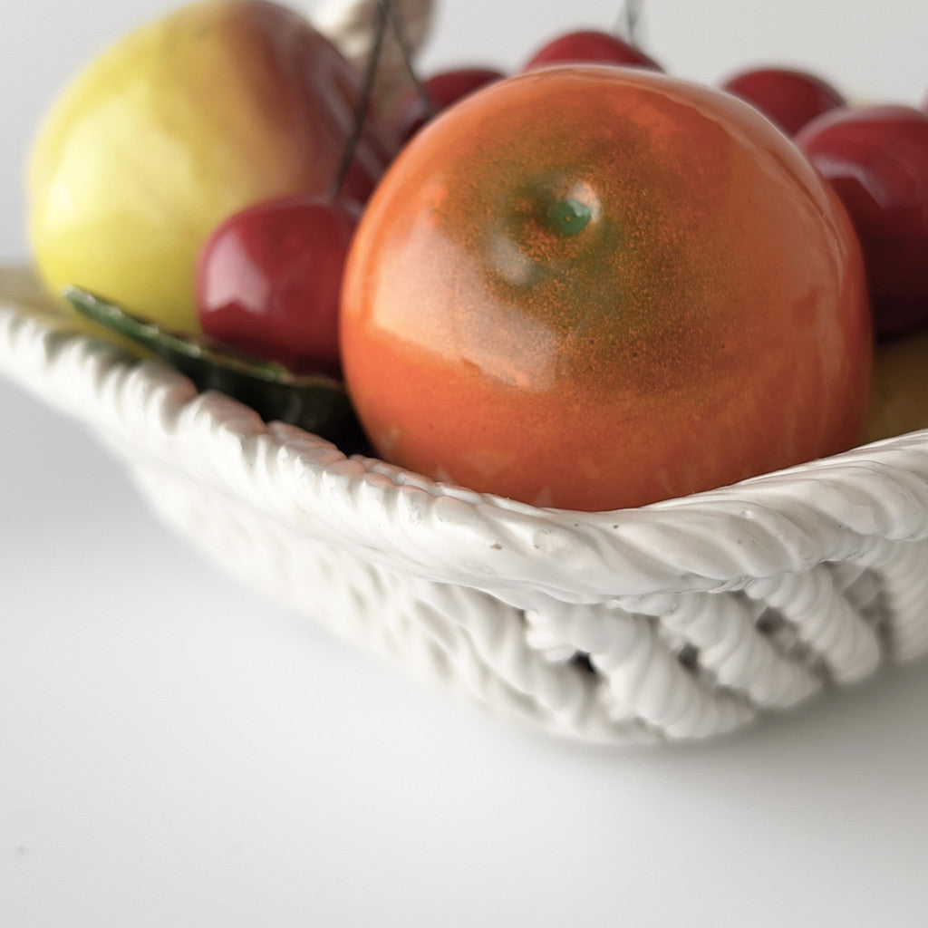 ヴィンテージ セラミック フルーツバスケット