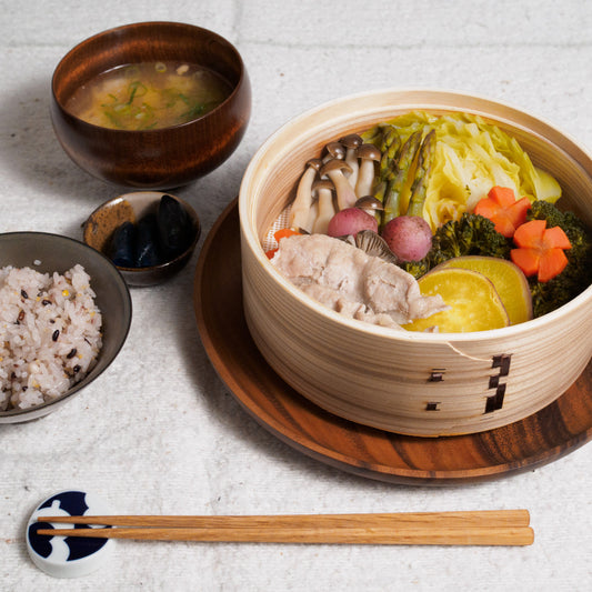 せいろ付きホーロー鍋 / グレージュ