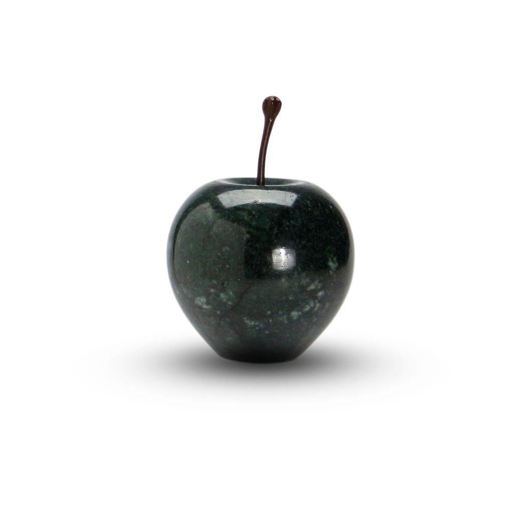 ストーンオブジェ Marble Apple ジェードグリーン Small