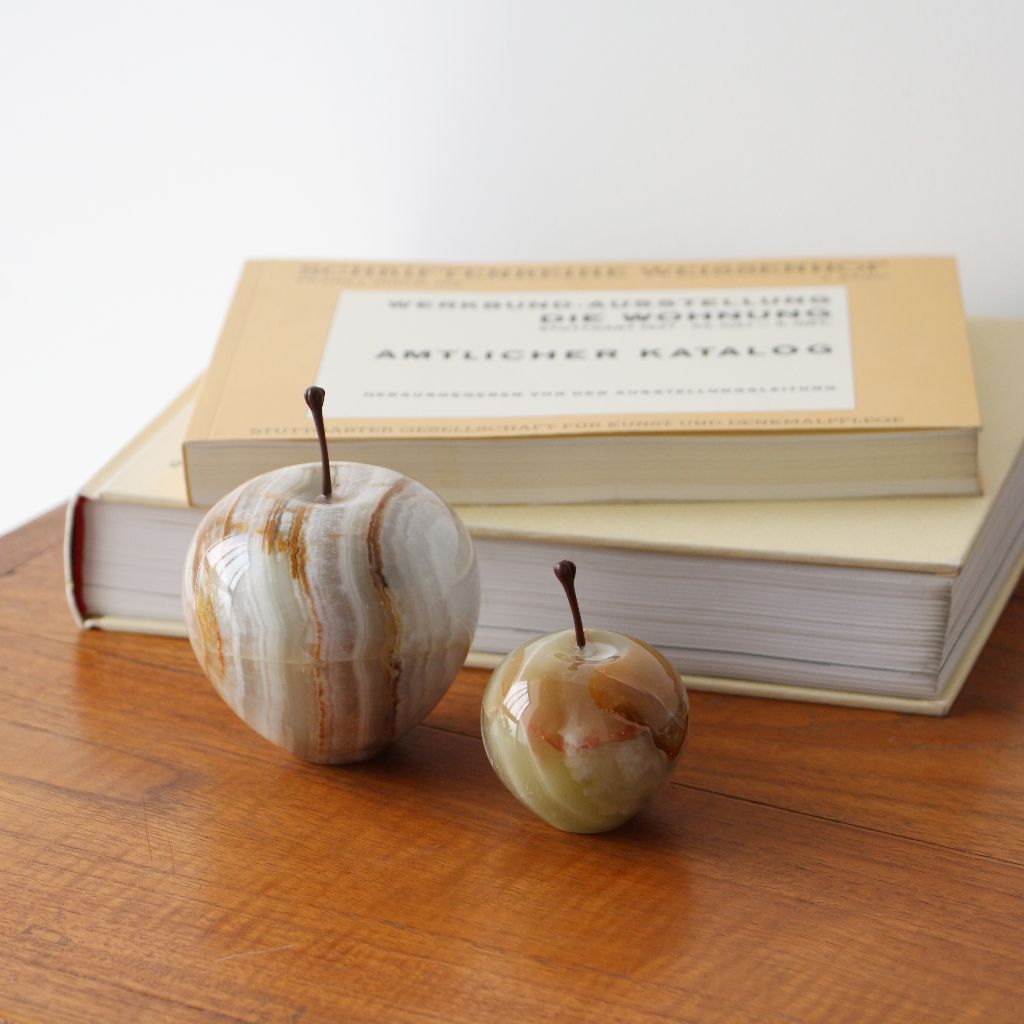 ストーンオブジェ Marble Apple ストライプ Small