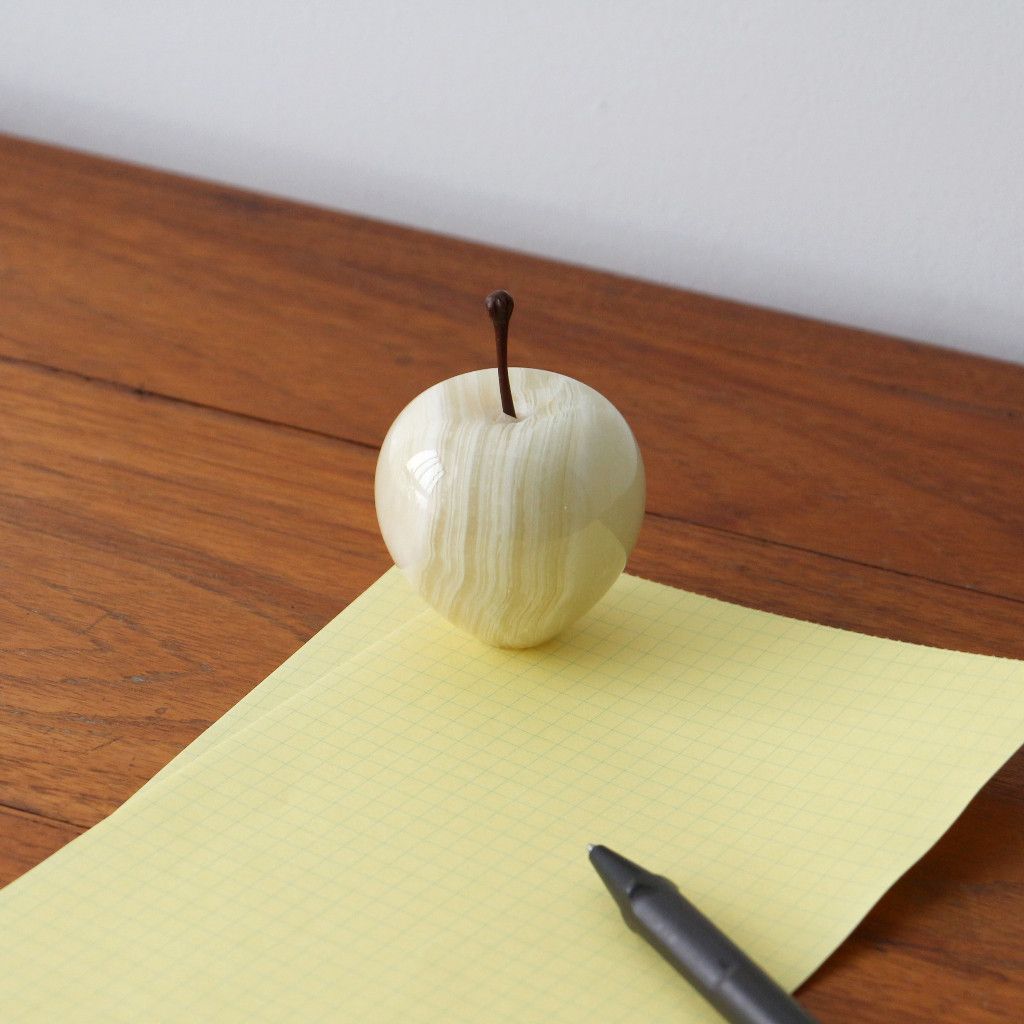 ストーンオブジェ Marble Apple ストライプ Small