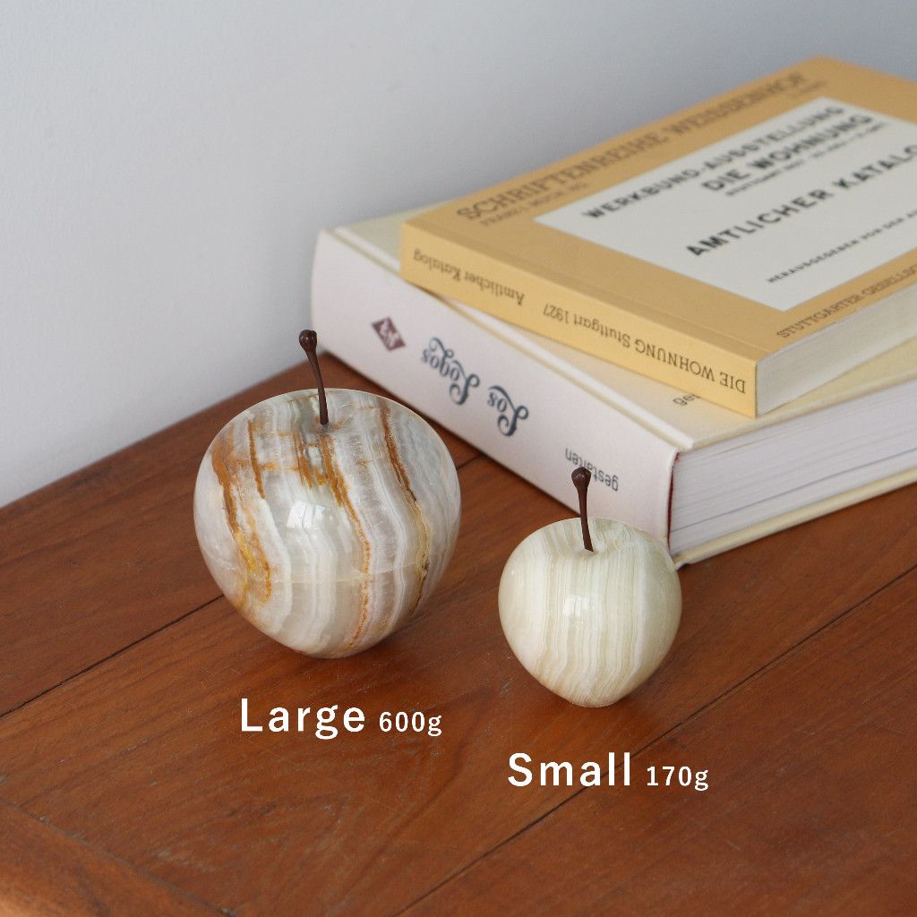ストーンオブジェ Marble Apple ストライプ Small