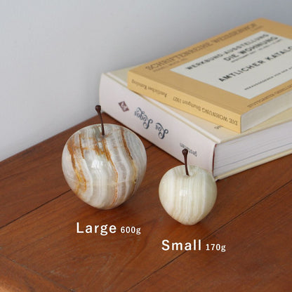 ストーンオブジェ Marble Apple ストライプ Small