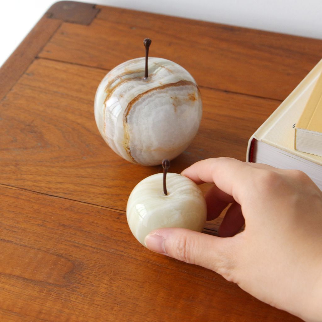 ストーンオブジェ Marble Apple ストライプ Small