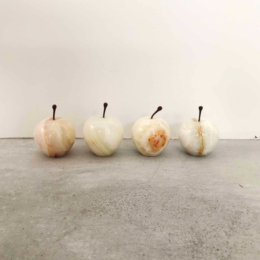 ストーンオブジェ Marble Apple ストライプ Small