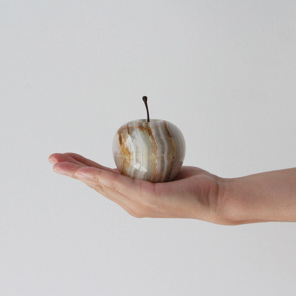 ストーンオブジェ Marble Apple ストライプ Large