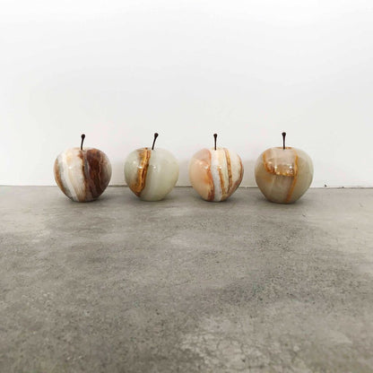 ストーンオブジェ Marble Apple ストライプ Large