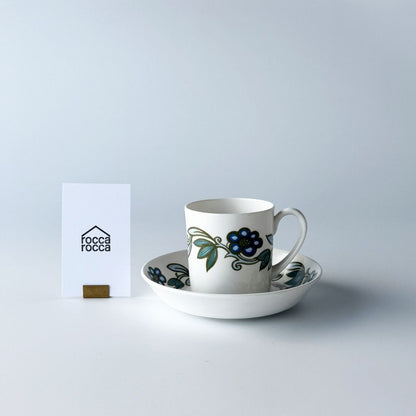 ART NOUVEAU アールヌーボー ブルー カップ＆ソーサー