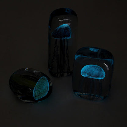 ガラスオブジェ Jellyfish Twisted Leg ピンク